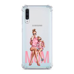Противоударный силиконовый чехол Lovely mom на Samsung Galaxy A50