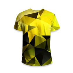 Футболка мужская Абстрактная геометрия желтая 1
