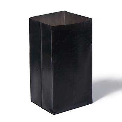 Пакет для рассады, 2 л, 10 × 25 см, полиэтилен толщиной 60 мкм, с перфорацией, чёрный, Greengo