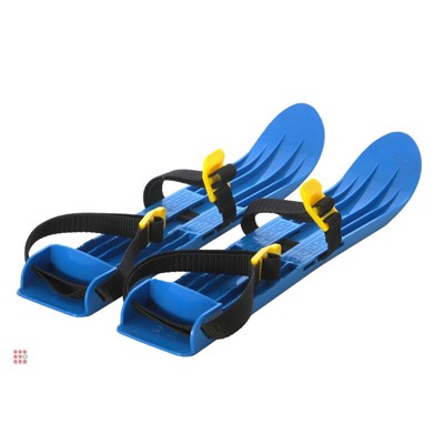 Лыжи детские пластмассовые, с ремешками, 39см