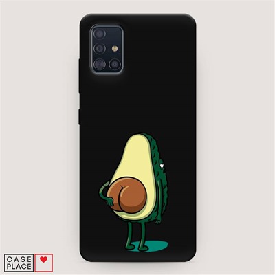 Матовый силиконовый чехол Попа авокадо на Samsung Galaxy A51