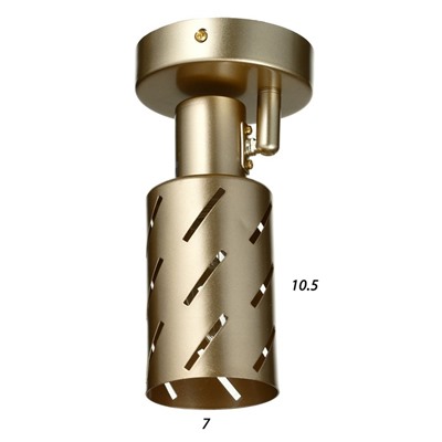 Спот  Пересвет 1х40Вт Е14 золото 17,5х10х16см