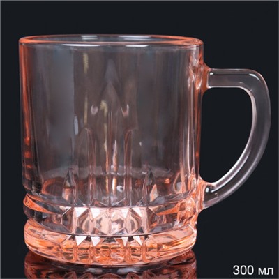 Кружка для чая 300 мл Розовый / 128-Н7-Розовый/уп /