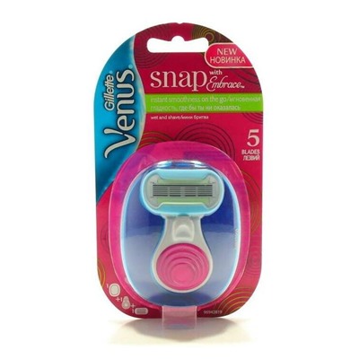 Станок для бритья Dʤɪˈlett ВИНУС Embrace SNAP Extra Smooth (+ 1 кассета)