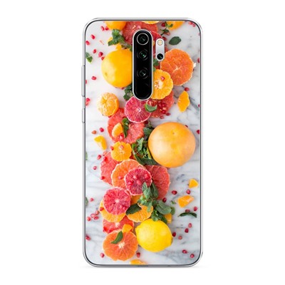 Силиконовый чехол Цитрусовая раскладка на Xiaomi Redmi Note 8 Pro