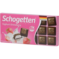 Schogеtten. Yoghurt-Strawberry (Клубничный йогурт) 100 гр. карт.упаковка