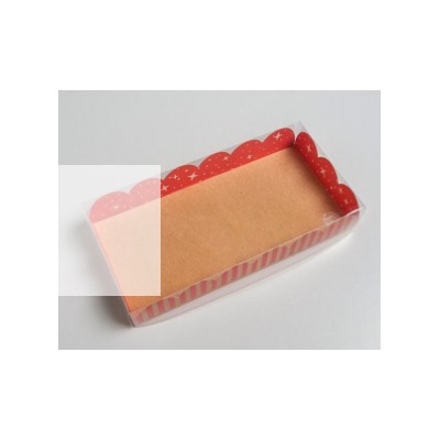060-0035 Коробка с PVC крышкой «С праздником», 10.5 × 21 × 3 см