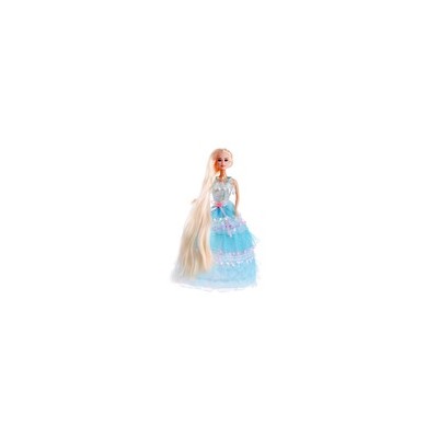 Кукла-модель  "Елена" в платье, длинные волосы  МИКС 7558982