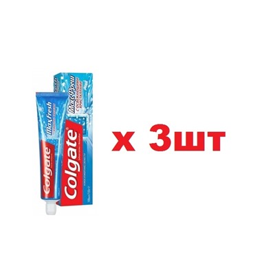 Colgate зубная паста 100мл Макс Фреш Взрывная Мята 3шт