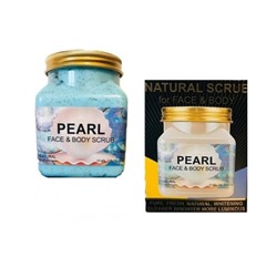 Скраб для тела с жемчугом  Wokali PEARL Face & Body scrub 500 ml
