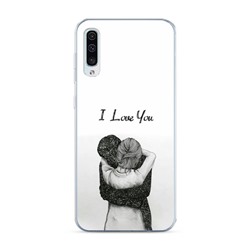 Силиконовый чехол I love you 1 на Samsung Galaxy A50