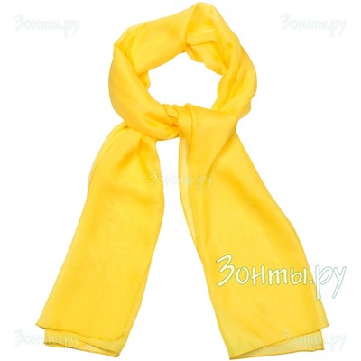 Тонкий желтый шарф TK26452-29 Yellow