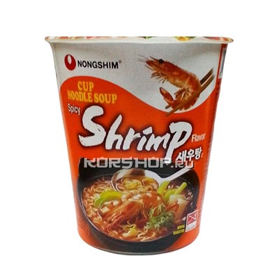 Лапша сублимированная с креветками Сеутанг (стакан) NongShim, Корея 67 г. Акция