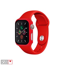 Ремешок 38 мм и чехол для Apple Watch красный