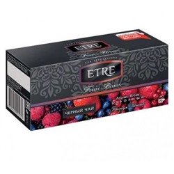 «ETRE», чай чёрный с лесными ягодами, 25 пакетиков, 50 гр. KDV