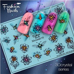 Fashion Nails, Слайдер-дизайн 3Dcrystal/10
