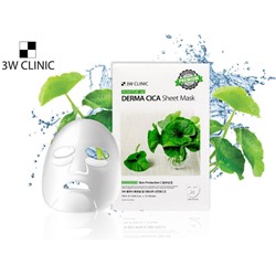 3W Clinic Корейская тонизирующая маска с экстрактом Центеллы Derma Cica (5041), 25 ml