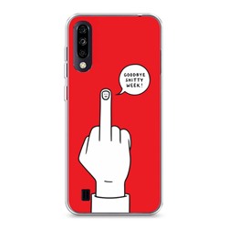 Силиконовый чехол Goodbye shitty week на ZTE Blade A7 (2020)