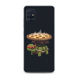 Силиконовый чехол Пицца 7 на Samsung Galaxy A51