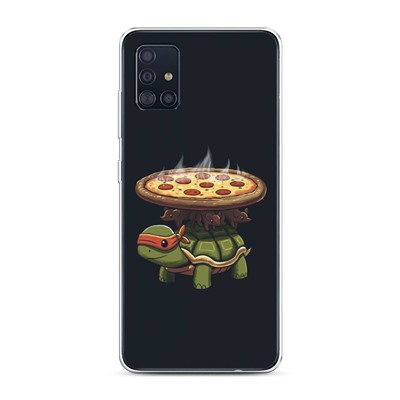 Силиконовый чехол Пицца 7 на Samsung Galaxy A51
