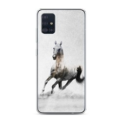 Силиконовый чехол Лошадь лес на Samsung Galaxy A51