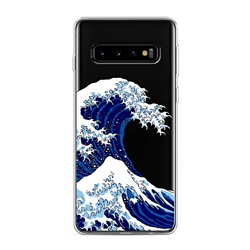 Силиконовый чехол Волна в Канагаве на Samsung Galaxy S10