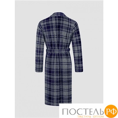 Togas СКОТТ серо-синий Халат 2XL(54), 55% поливиск/30% бамб/15% хл, 300 г/м2