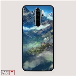 Матовый силиконовый чехол Горы 9 на Xiaomi Redmi Note 8 Pro