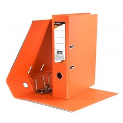 Папка-регистратор 75 мм PVC 2-стор. разборный, оранжевый, с уголками P2PVC-75/Org inФОРМАТ