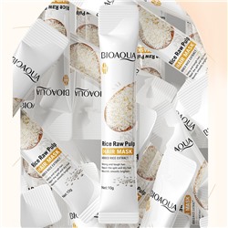 Маска для волос с экстрактом риса Bioaqua Rice Paw Pulp Hair Mask, 1 стик 10 гр.