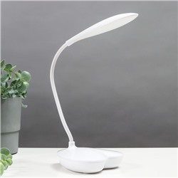 Настольная лампа 16812/1 LED 5Вт USB белый 10,5х12,5х41 см