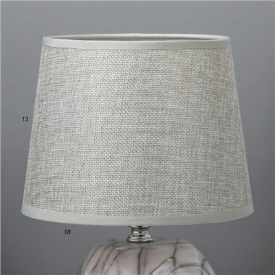 Лампа настольная 16420/1BR E14 40Вт бело-коричневый 17,5х17,5х28,5 см
