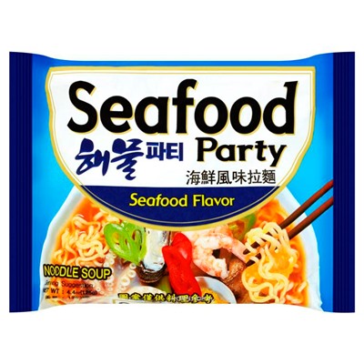 Лапша со вкусом морепродуктов Seafood Party Samyang, Корея, 125 г Акция