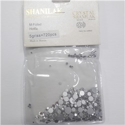 Стразы Crystal SHANILAK 10 griss (1440шт) размер микс. серебристие