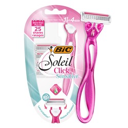 Станок для бритья BiC Soleil Click Sensitive (+4 кассеты) для женщин