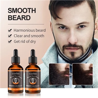 SADOER Увлажняющая сыворотка для ухода за бородой Beard Care Serum 30мл