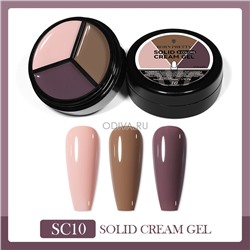 Born Pretty, Solid Cream Gel - гель-лак 3в1 (SC10), 15 гр