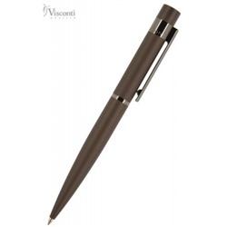 Ручка автоматическая шариковая 1.0мм "VERONA" синяя, коричневый металлический корпус 20-0217 Bruno Visconti