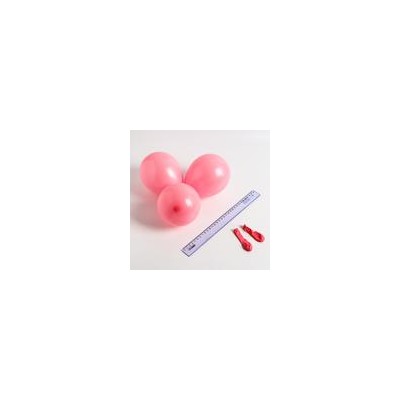 Шар латексный 5", стандарт, водные бомбочки, набор 100 шт., цвет розовый 5106210