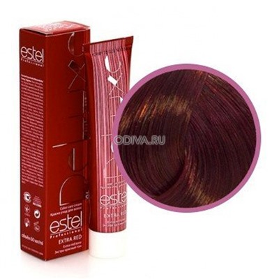Estel, De Luxe Extra Red - краска-уход (66/56 темно-русый красно-фиолетовый), 60 мл
