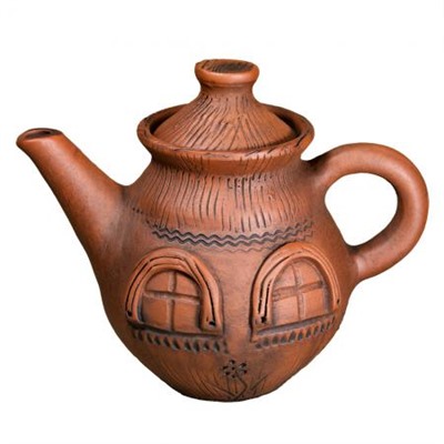 Чайник Домик малый с глазурью, 1207, ГД
