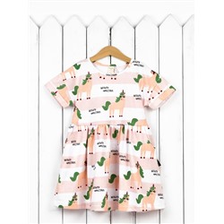 Платье для девочки Baby Boom С156/17-К Единороги на полоске Б108