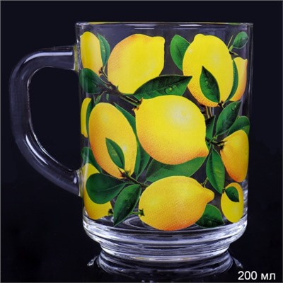 Кружка для чая 200 мл Лимоны / 335-Д-Лимоны /уп 12/