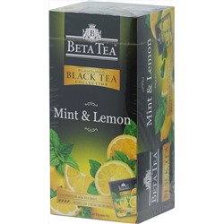 BETA TEA. Black Tea Collection. Мята и лимон карт.пачка, 25 пак.