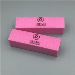 Баф CRISMO PROFESSIONAL«брусок» 120/120,розовая