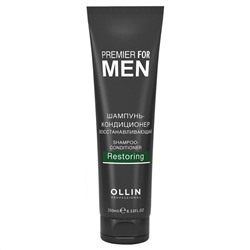 Ollin Шампунь-кондиционер для волос мужской восстанавливающий / Premier For Men, 250 мл