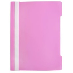 Скоросшиватель А4 пластиковый Pastel -PSLPAST/PINK розовый (1481358) Бюрократ