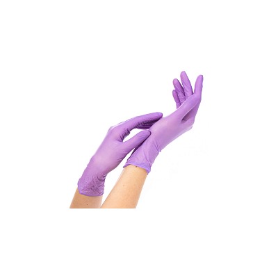 Archdale, перчатки для маникюриста нитриловые неопуд. 77ТM NitriMax (сиреневые, M), 50 пар