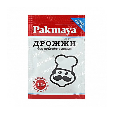Дрожжи сухие быстродействующие "Pakmaya", 11 гр (Турция)