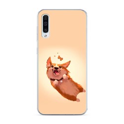 Силиконовый чехол Корги печенька на Samsung Galaxy A50